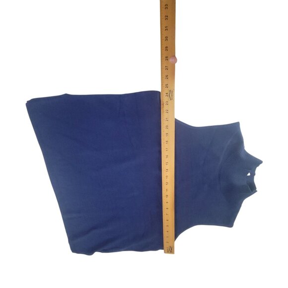 Sleeveless Mock Turtleneck Knit Top In Navy Blue 2X - Picture 11 of 14